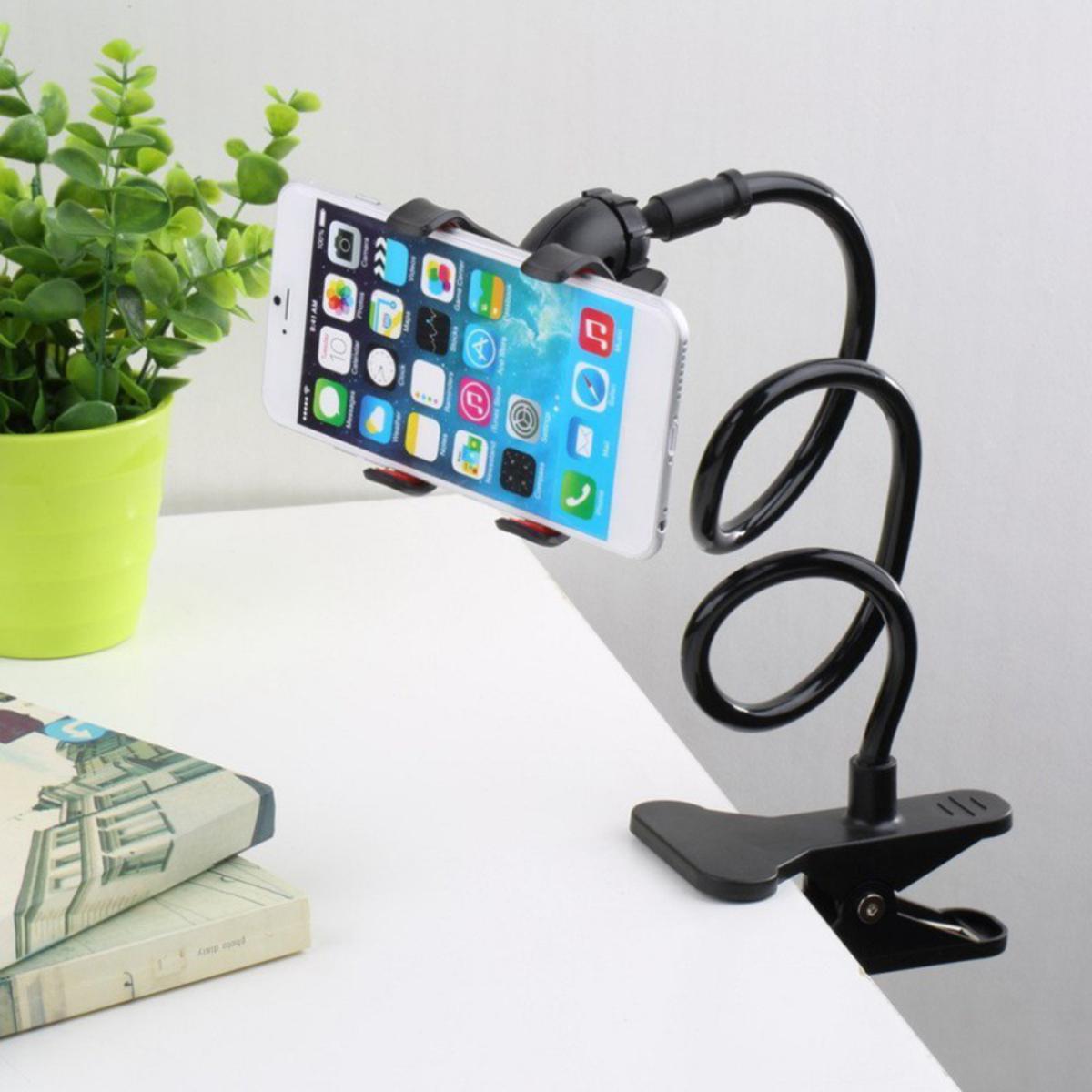 Universal phone holder flexible  clamp long arms mount